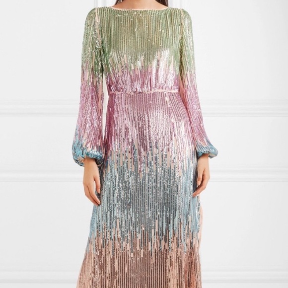 pastel sequin dress